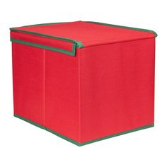 Christmas Ornament Storage, Ornament Storage Box, Red Christmas Ornaments, Red And Green Christmas, Red Green Christmas, Ornament Storage, Ornament Box, Christmas Central, Stocking Tree