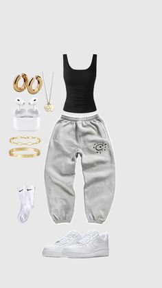 Jogging Style, Gymwear Outfits, Teen Swag Outfits, Shoes Outfit Fashion, Cute Lazy Day Outfits, Chill Outfits