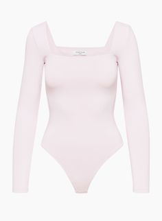 CONTOUR SQUARENECK LONGSLEEVE BODYSUIT | Aritzia Aritzia Babaton, Bra Straps, Preppy Outfits, Dream Clothes, Fashion Killa, Gossip Girl, Cute Casual Outfits, Everyday Outfits