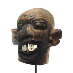 Early 20th Century Makua Male Initiation Mask Approx. 11" long x 10 1/2" wide x 6" deep, 17" tall with base From Tanzania/ Mozambique Close to the Makonde People, the Makua People are established on the banks of the Zambezi River. They are present in the Mtwara region of southern Tanzania and northern Mozambique. These masks are associated with Male and Female Initiations. The German ethnographer, Karl Weule, reported that the male and female masks were used to celebrate the emergence of young w Large Lips, Zambezi River, Female Mask, Cool Masks, Traditional Dance, Masks Art, African Masks, Mozambique, African Art