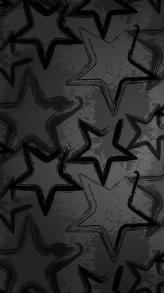 black and white stars on a gray background