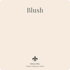 the cover of blush, with an image of a fleur