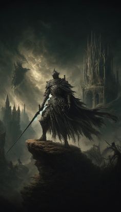 #dark #soul #art #aesthetic #fantasyworld Dark Souls Bosses Art, Soul Art Aesthetic, Dark Souls Painting, Consumed By Darkness, Dark Souls Characters, Dark Souls 4, Souls Wallpaper, Dark Souls Game, Dark Souls Wallpaper