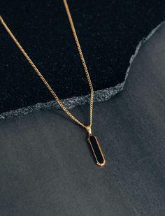 Be stylish, bold, and confident with this stainless steel drop pendant necklace. It is both masculine and durable and will maintain its sleek appearance for a long time when handled with care, it is perfect for everyday wear and is safe for your sensitive skin. 💎Free shipping on all orders💎Packaging that is ready to offer as a gift💎Customizable chain length The black drop pendant necklace, a perfect gift or stylish piece for yourself Indulge your loved ones with this timeless and elegant drop pendant necklace, designed to add a touch of sophistication to any man or woman's wardrobe. A perfect gift for those who appreciate classic and bold style! A stylish, durable and timeless pendant necklace Because it is made of stainless steel, it is going to last over the years and it is designed f Mens Sapphire Necklace, Mens Long Necklace, Cool Mens Necklace, Men’s Gold Chain Pendent, Men Necklace Pendant, Men’s Pendant, Modern Black Necklaces For Everyday Use, Black Necklace With Adjustable Chain For Everyday Use, Modern Black Necklace For Everyday Use