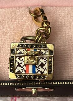 Juicy Couture Train Case Charm For Bracelet Necklace Handbag Keychain Box 4 | eBay Keychain Box, Case Charm, Handbag Keychain, Juicy Couture Charms, Train Case, Bracelet Necklace, Cute Jewelry, Charm Jewelry, Juicy Couture