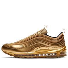 Nike Air Max 97 'Olympic Gold' CT4556-700 Nike Models, Jordan 12 Retro, Mens Nike Air, Unisex Shoes, Nike Air Max 97, Gold Medal, Sneakers Outfit, Running Shoes Sneakers, Jordan 1 Retro High