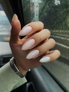 Beige Nails, Minimal Nails, Acrylic Nails Coffin Pink, Rose Nails, Soft Nails, Oval Nails, Neutral Nails