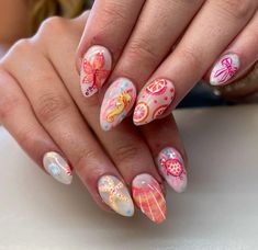 Papaya Nails, Fiji Nails, Insta Nails, Queen Creek Arizona, Teen Nails, Beachy Nails