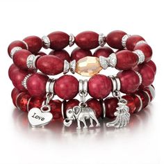 HANDMADE. ULTRA-DURABLE. ECO-FRIENDLY. Elegant Elephant bracelet is made with premium alloy and natural stones will give a premium look to the hand. Three set High quality crystal make you feel awesome and super stylish during day today activities. Lead & nickel free Eco-friendly alloy will never fade and is not allergy for your skin. Material : Alloy Weight : 55 g Size : Adjustable Circumference : 18 cm We are committed to provide the best Handmade jewelry and best services to you. Do not hesit Bohemian Beaded Bracelet, Elephant Charm Bracelet, Elephant Bracelet, Tassel Bracelet, Elephant Charm, Bohemian Bracelets, Crystal Beads Bracelet, An Elephant, Bead Charm Bracelet