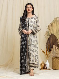 Brand: edenrobe Product: EWU24A1-29059-3P-Collection: Allure Lawn Unstitched - Spring Summer CollectionFabric: Lawn DESIGN DETAILS: 3M Printed Lawn Shirt 2.5M Printed Lawn Dupatta 1.8M Dyed Trouser DISCLAIMER:* Lining, Laces, and Tassels are not included in unstitched variants.* Embellishment items in stitched outfits are subject to market availability.* The actual colors of the outfit may vary from the colors being displayed on your device. CARE INSTRUCTIONS: Extra Fabric Has Been Used For Shoot Original Color May Vary Slightly From The Picture Dry Clean Recommended Iron The Clothes At Moderate Temperature Do Not Use Bleach, Or Stain Removing Chemicals Damp Fabric Should Not Be Exposed To Sunlight edenrobe Allure Lawn Spring Summer Collection Authenticity Guaranteed – 100% Original Brand Brazilian Flowers, Pakistani Kurta, Modest Casual, Easy Dress Sewing Patterns, Lawn Design, Easy Dress, Dress Design Patterns, Kurti Designs Party Wear, Pakistani Dress