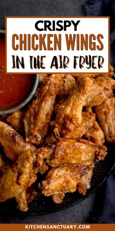 air fryer crispy chicken wings recipe in 35 minutes