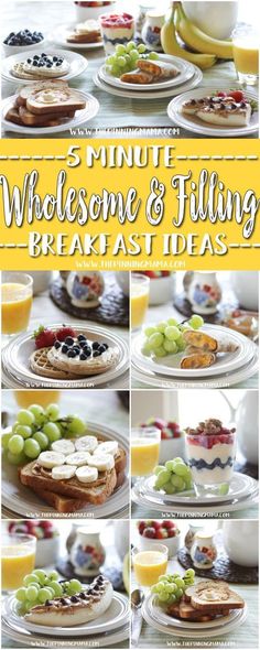 the steps to make an easy breakfast with wholesome and fillings