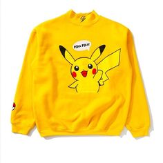 Korean Hoodies, Cartoon Pikachu, Casual Kawaii, Korean Hoodie, Long Sleeve Chiffon Shirt, Tops Korean, Kawaii Harajuku, Embroidery Hoodie, Spring Outfits 2022