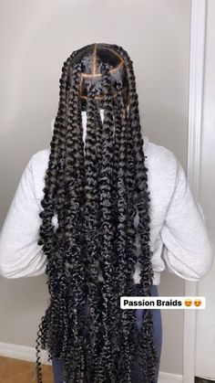 Cute Weave Hairstyles For Black Women Braids, Big Braid Ideas For Black Women, Cute Quick Hairstyles For Black Women Weave Braids, Black Weave Hairstyles Braids, 18th Birthday Hairstyles Braids, Large Passion Braids, Large Butterfly Knotless Braids, Hair Ideas For Black Women Braids, Cute Hairstyles Braids Black Teens