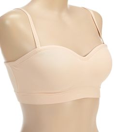 From Yummie by Heather Thomson&#x2C; the bra features:lightly-padded seamless wire-free cupsremovable adjustable strapssilicone strip to stay in placepullover constructionnylon/spandexhand washImported. Seamless Stretch Tube Top, Seamless Stretch Tube Top With Underwire, Solid Color Sculpting Bra With Built-in Bra, Sculpting Solid Color Bra With Built-in Support, Solid Sculpting Seamless Bra, Bra Items, Strapless Bra, Dillard's, Convertible