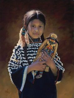 Karen Noles    Native American paintings   Tutt'Art@ () Native Child, Native American Children, American Fine Art, Native American Paintings, Autumn Breeze, Native American Pictures, Bo Bartlett, Alex Colville, Native American Artwork