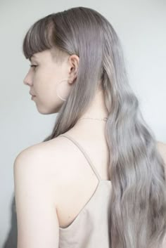 Undercut Long Hair, Shaved Side Hairstyles, Hair Color Pastel, Short Grey Hair, Punk Hair, Penteado Cabelo Curto, Dye My Hair, Hair Dye Colors, Hair Color Dark