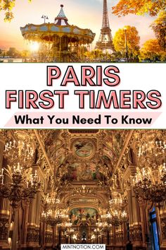 the eiffel tower with text overlay paris first timers what you need to know