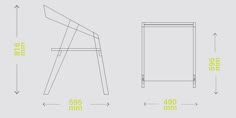 an image of a table with measurements for the top and bottom, as shown in this drawing