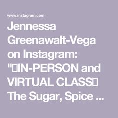 the text reads, jennysa greenaway - vega on instagramm'n person and