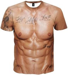 Eagle Men's Funny 3D Muscle Tattoo Print Short Sleeve T-Shirts Muscle Six Pack Abs T-Shirt Meaningful Gift For Family Gift For Boyfriend Valentine Tattoo T Shirt, Muscle Tattoo, Muscle Man, Tattoo T Shirts, Muscle Body, Muscle T Shirts, Print 3d, Muscle Shirts, Tee Shirt Homme