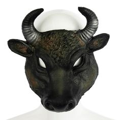 an animal mask with horns on it's head