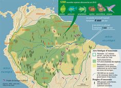 a map showing the location of several different areas in brazil, including mountains and rivers