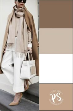 Neutral Color Dresses, Taupe Outfit, Autumn Color Palette Fashion, Three Color Combinations, Capsule Wardrobe Women, Simple Casual Outfits