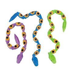 two different types of beads are shown in the shape of letters with eyes on them