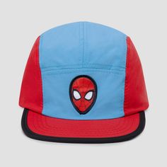 Toddler Boys' Spider-Man Baseball Hat - Red 5 is a vibrant headwear choice. The red hat features Spider-Man-themed colors and prints, perfect for young fans. Its back snap closure and adjustable strap ensure a secure fit, while the year-round fabric construction adds durability. Ideal for little adventurers, this hat combines style and practicality. Red Dad Hat For Sports Events, Fun Red Hat One Size Fits Most, Fun Red Hats One Size Fits Most, Adjustable Fun Hats For Sports Events, Adjustable Themed Cap Style Hat, Fun Snapback Hat With Flat Bill And Adjustable Fit, Adjustable Themed Cap, Themed Adjustable Cap, Red Adjustable Fitted Hat For Sports Events