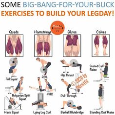 some big - bang - for - your - buck exercises to build your leg day