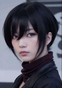 Anime Haircuts Women, Anime Haircut, Short Hair Tomboy, Asian Short Hair, Hair Inspiration Short, Mikasa Ackerman, Our Secret, Hair Reference, Short Hair Haircuts