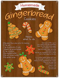 a recipe for homemade gingerbread cookies