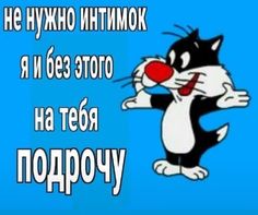 an image of a cartoon cat with the words happy birthday written in russian and english