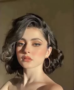 Prom Hairstyle, 2024 Prom, 일본 패션, Prom Hairstyles For Short Hair, Short Wedding Hair, Penteado Cabelo Curto, Fancy Hairstyles, Short Curly Hair