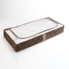 Add space when you need it most with this Household Essentials storage bag. In coffee/tan.Features 6H x 41W x 18D Faux-linen fabric Flexible, durable & breathable Designed to fit under your bed Viewing window Easy-access zippered closure Construction & Care Polyester/PEVA Wipe clean Manufacturer's 1-year limited warrantyFor warranty information please click here Imported Size: One Size. Color: Brown. Gender: unisex. Age Group: adult. Bed Linen Design, Cleaning Storage, Tool Gifts, Under Bed, Under Bed Storage, Decorative Accents, Mattress Protector, Art Furniture, Household Essentials