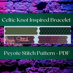 Bracciale ispirato al nodo celtico Schema punto Peyote - 4 modelli diversi - PDF Questo modello contiene ogni lettera dellalfabeto. Puoi creare le tue parole usando queste lettere. Questo modello è un download digitale Avrai bisogno di perline di dimensione 11/0 per completare questo modello Celtic Knot Bracelet, Knot Bracelet, The Alphabet, Celtic Knot, Different Patterns, Stitch Pattern, Stitch Patterns, Seed Beads, Digital Download