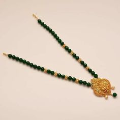 Lakshmi Temple, Crystal Bead Jewelry, Indian Products, Gold Jewelry Simple Necklace, Designer Ethnic Wear