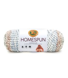 a ball of yarn with the words homespun on it