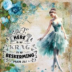 a painting of a woman in a dress with words on it that say here is my kragg