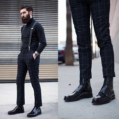 Chris John Millington Haircut, Houndstooth Menswear, Beards, Black Jeans, Gentleman