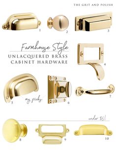 the different types of door handles and knobs