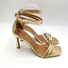 Chinese Laundry Women's Metallic Gold Faux Vegan Leather Square Open Toe Ankle Strap Sandals. Women's Size 8 Regular / Medium Width. Condition: New Without Box. New To Poshmark? Sign Up Using Invite Code: Tentoday For $10 Off Your Purchase! Party Special Event Evening Dress Up Formal Elegant Wedding Bridal Bride Bridesmaid Prom Pageant Satin Shoes Flats Heels Pumps Strappy Gold Silver Shimmery Sparkly Sparkle Glitter Glittery Bling Jewel Jewels Jeweled Rhinestone Rhinestones Crystal Crystals Bhl Satin Shoes, Chinese Laundry Shoes, Chinese Laundry, Heels Pumps, Heels Shoes, Leather Dress, Dress Sandals, Ankle Strap Sandals, Metallic Gold