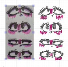 the steps in how to draw anime eyes