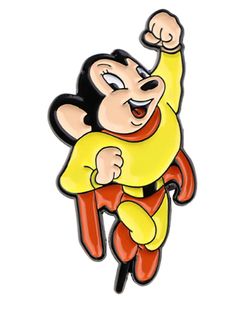 a cartoon character with a banana on his chest and arms in the shape of a monkey