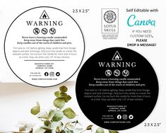 Editable CLP Compliant Candle Warning Label Template - 1.75", 2", 2.5", WAX Melt Safety Labels, Warning Stickers, Caution Labels, Jar, Tin Candle Tin Labels, Candle Photography Ideas, Soy Candles Labels, Candle Jar Labels, Candle Printable, Cosmetic Labels, Candle Label, Candles Photography, Candle Safety