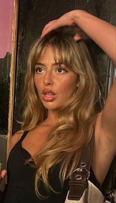 Blonde Hair With Bangs, Dirty Blonde Hair, Blonde Hair Inspiration, Hair Appointment, Long Hair With Bangs, Long Blonde, Cut My Hair, Long Blonde Hair, Hair Inspo Color