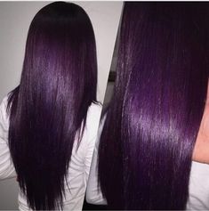 Violet Brown Hair, Red Violet Hair Color, Long Purple Hair, Dark Purple Hair, Brown Hair Shades