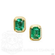 Luxury Green Emerald-cut Earrings, Classic Formal Emerald Earrings, Classic Emerald Earrings For Formal Occasions, Green Octagon Earrings For Formal Occasions, Luxury Emerald Earrings In Emerald Cut, Timeless Green Earrings For Formal Occasions, Timeless Green Earrings For Formal Events, Classic Yellow Gold Emerald Earrings, Classic Yellow Gold Earrings With Emeralds