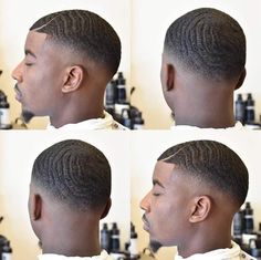 Low Drop Fade Black Men, Low Fade With Waves, Waves Drop Fade, Bald Drop Fade, Drop Fade Black Men, Low Fade Afro, Drop Fade Haircut Black Men